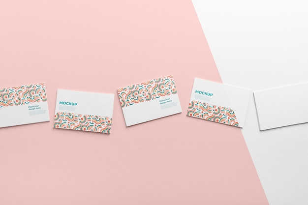 PSD composition of pattern visiting card