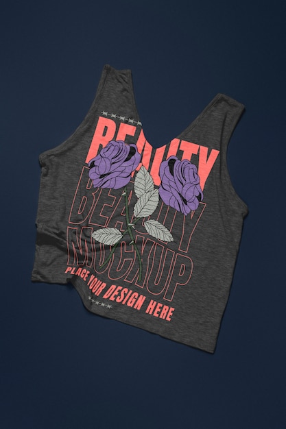 composition of sweatshirt and t-shirt mockup design