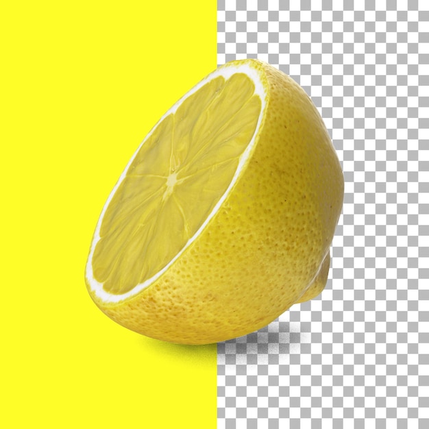 Composition with lemons isolated for fruits element design