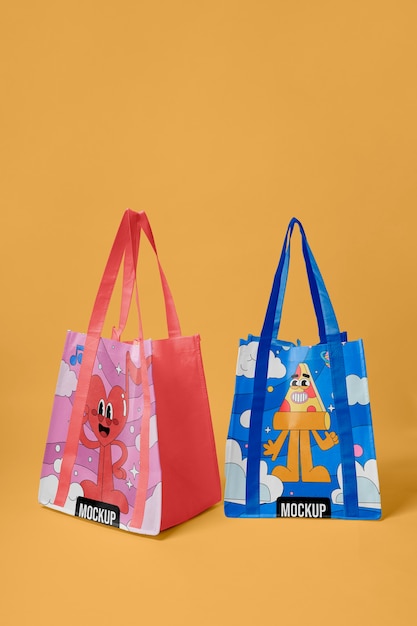 PSD composition with mock-up eco friendly tote bag