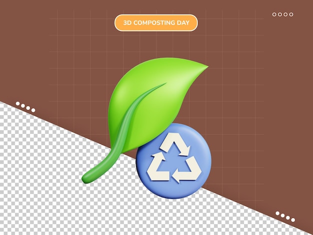 PSD composting 3d icon