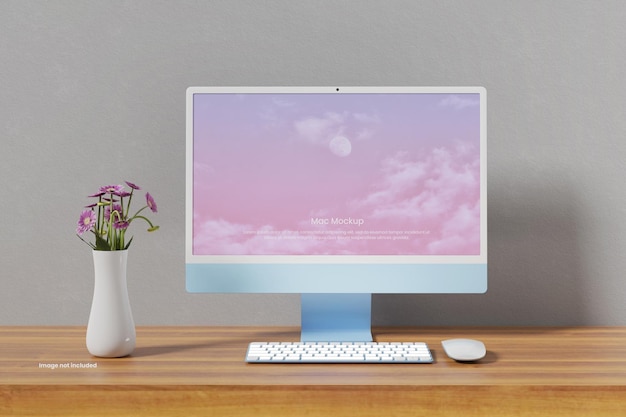 PSD mockup desktop per computer