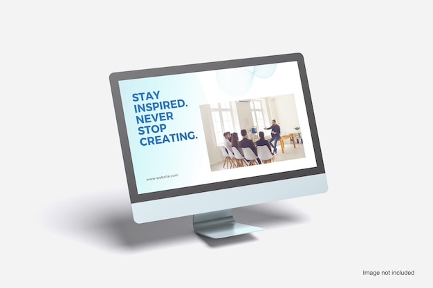 computer desktop screen mockup