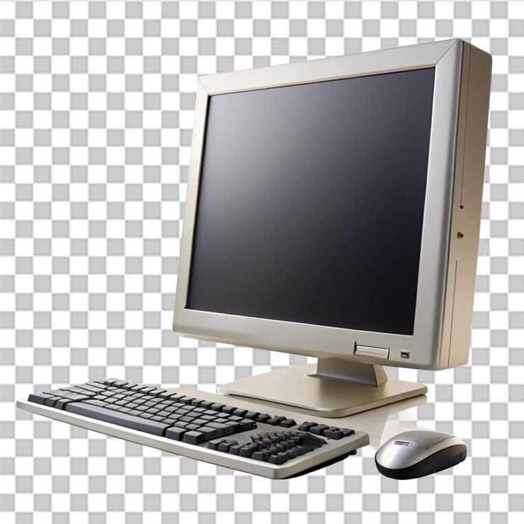 PSD computer geïsoleerd op een doorzichtige achtergrond