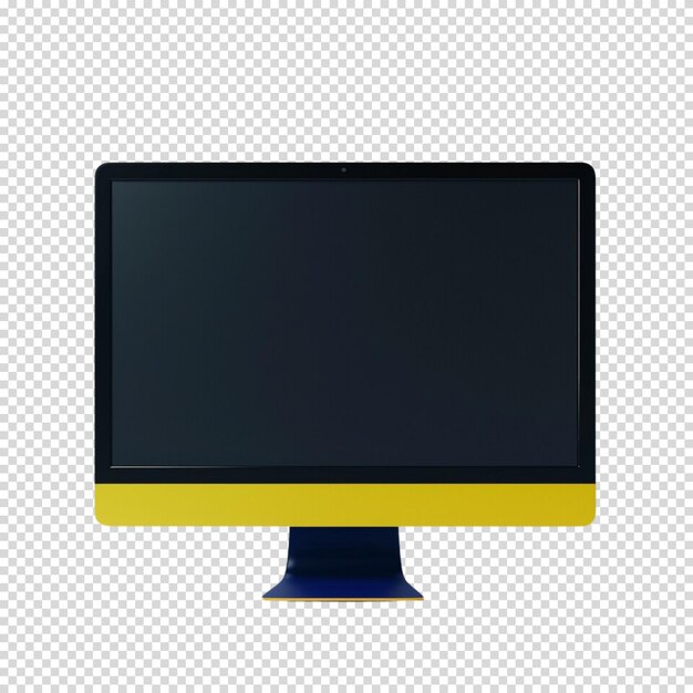 Computer isolated on transparent background