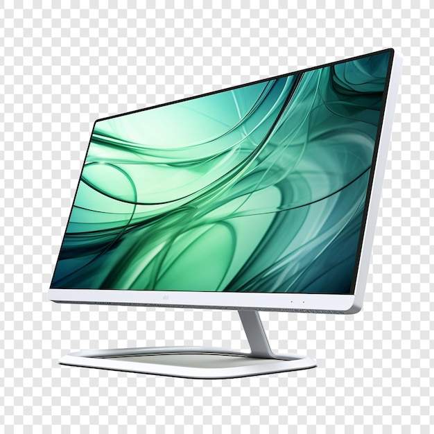 Computer isolated on transparent background