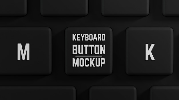 Computer keyboard button mock-up design