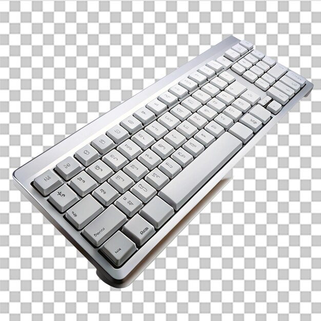 computer keyboard isolated on transparent background