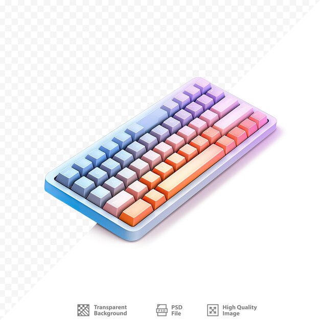 PSD a computer keyboard with the word key on it