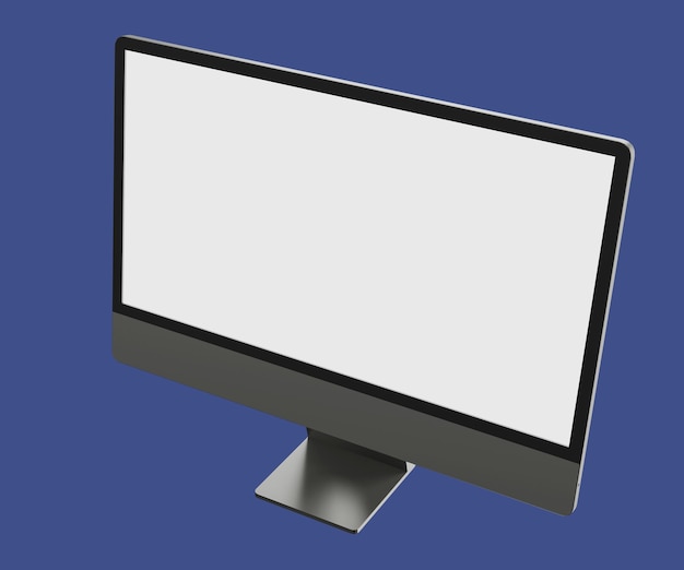 Computer monitor leeg scherm mockup 3D-rendering