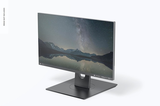 コンピューターモニターのモックアップ