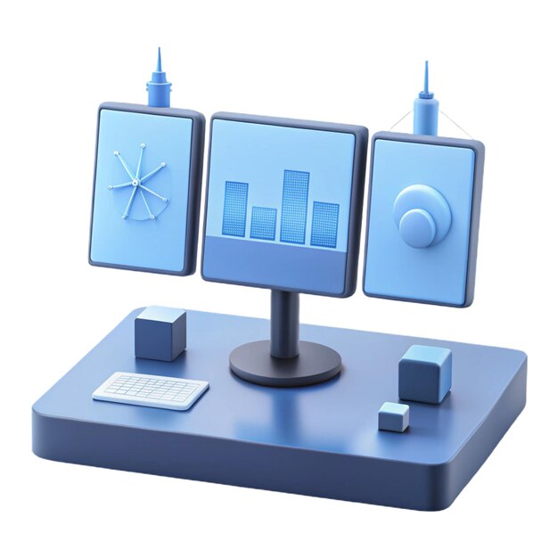 a computer monitor with a graph on the screen and the word graph on the screen