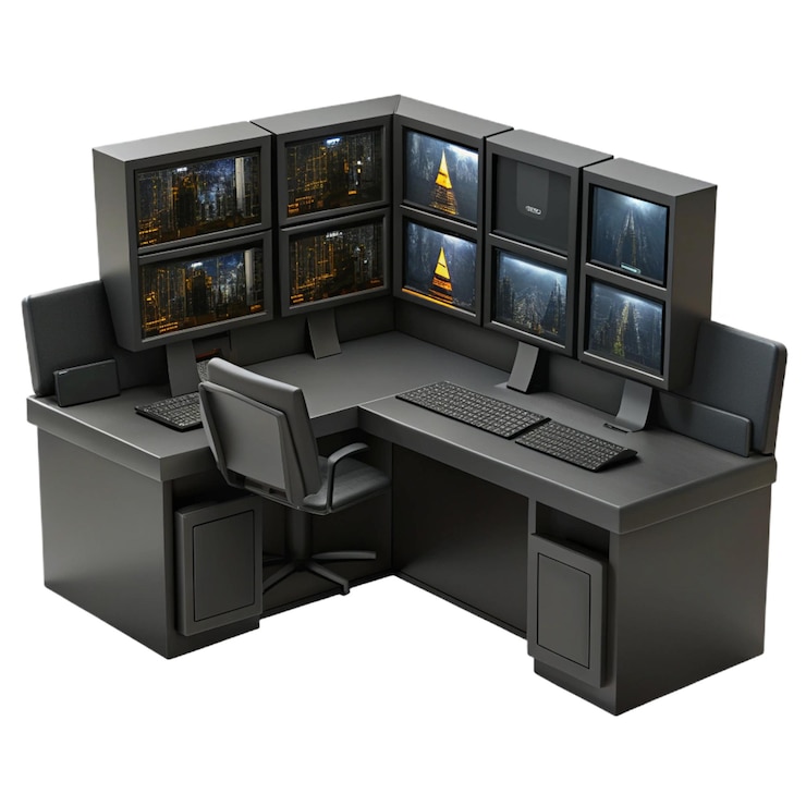 PSD a computer monitor with a picture of a computer monitor on the wall