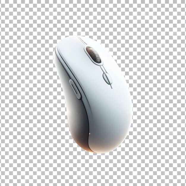 PSD computer mouse isolated on transparent background vector illustration