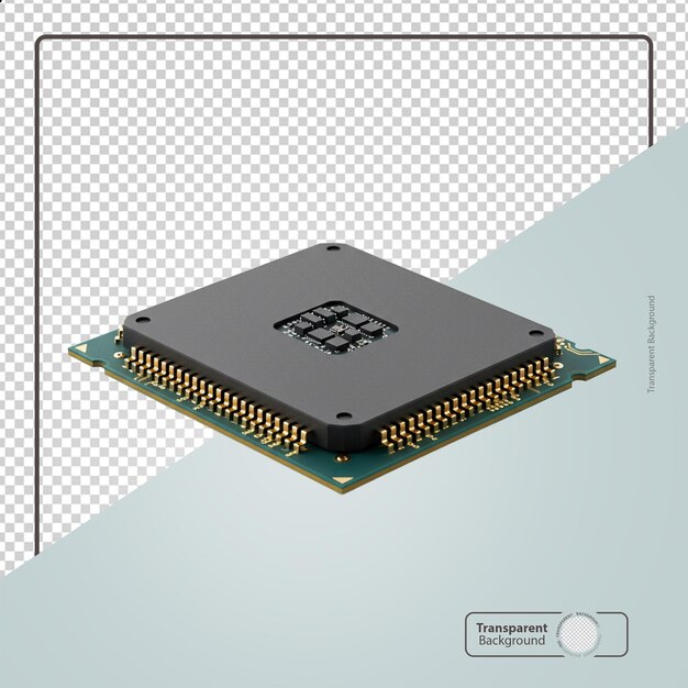 Computer processor highlighting essential components for device performance