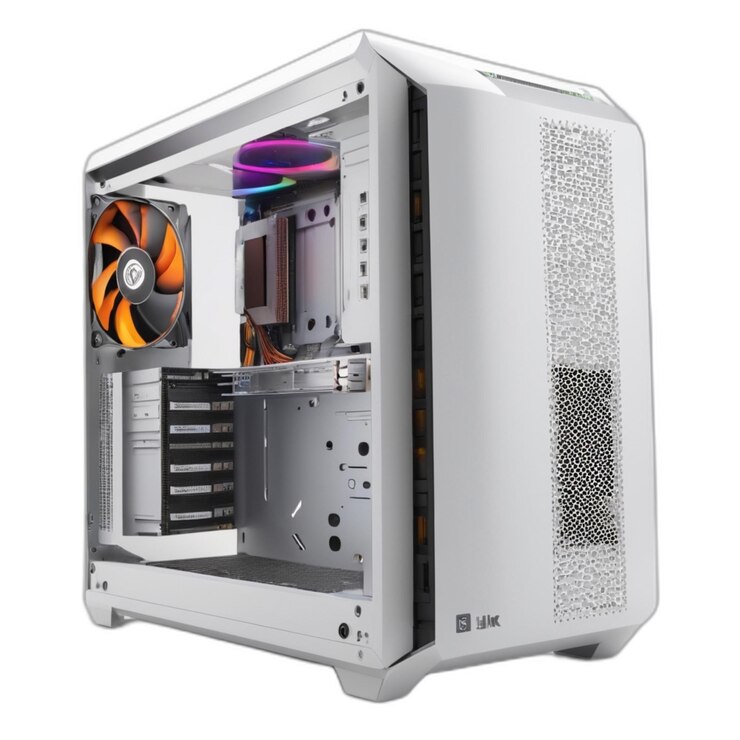 PSD computer psd on a white background