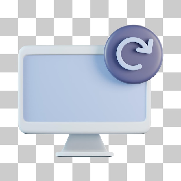 Computer reload 3d icon