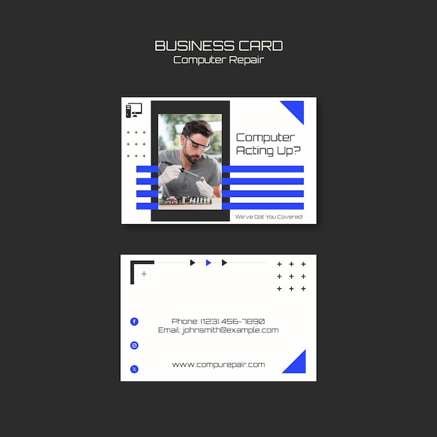 PSD コンピュータ修理のテンプレート設計
