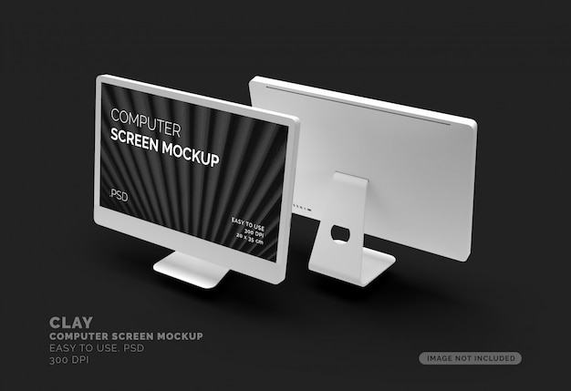 PSD computer screen mockup