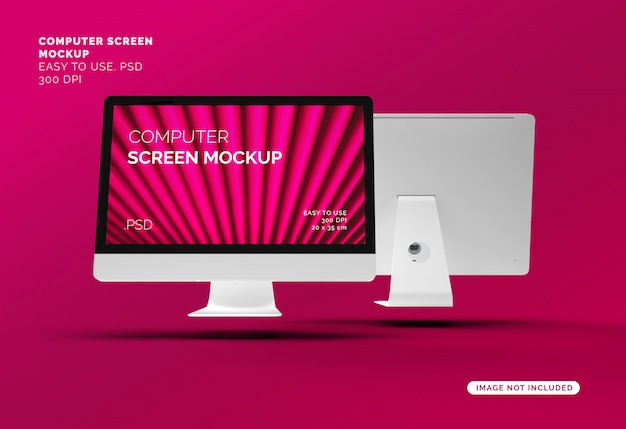 PSD computer screen mockup