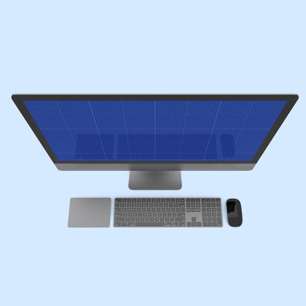 PSD コンピュータ画面のモックアップ