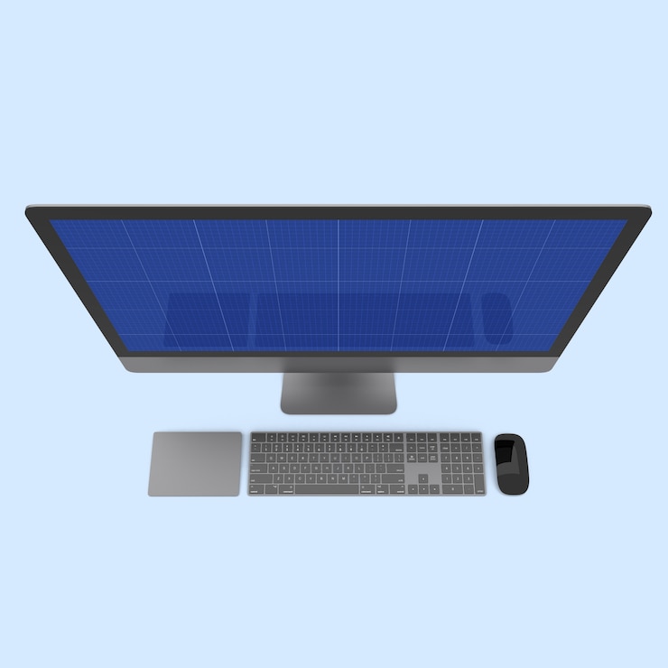 PSD computer screen mockup