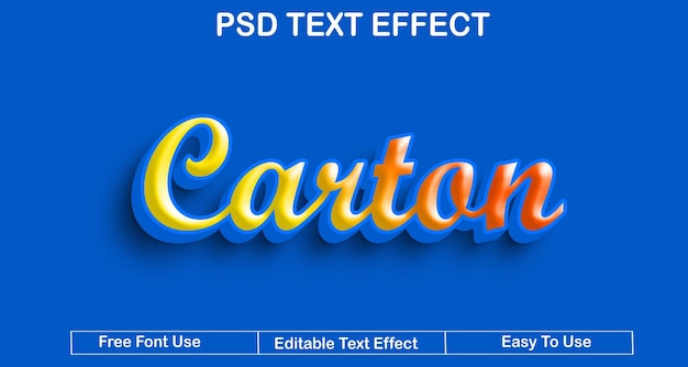 a computer screen shows a blue background with the words smart text effect