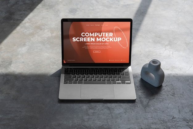 PSD computer sul design del mockup delle scale