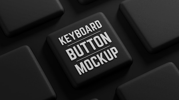 Computer toetsenbord knop mock-up ontwerp