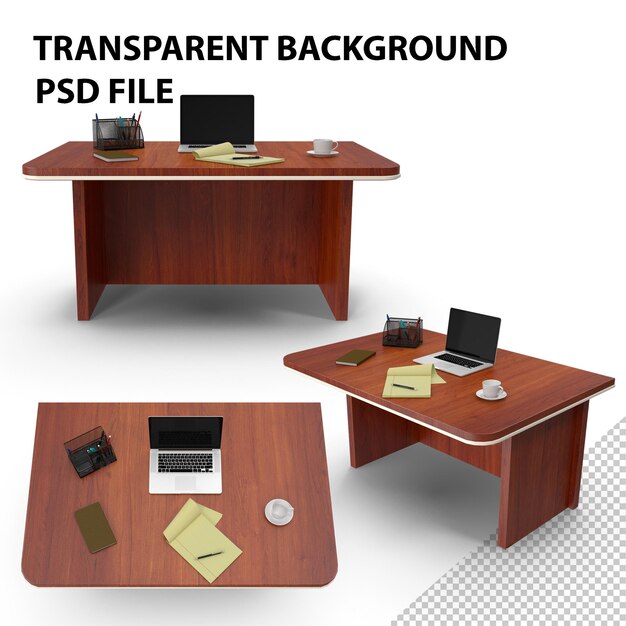 PSD computer workplace the table png