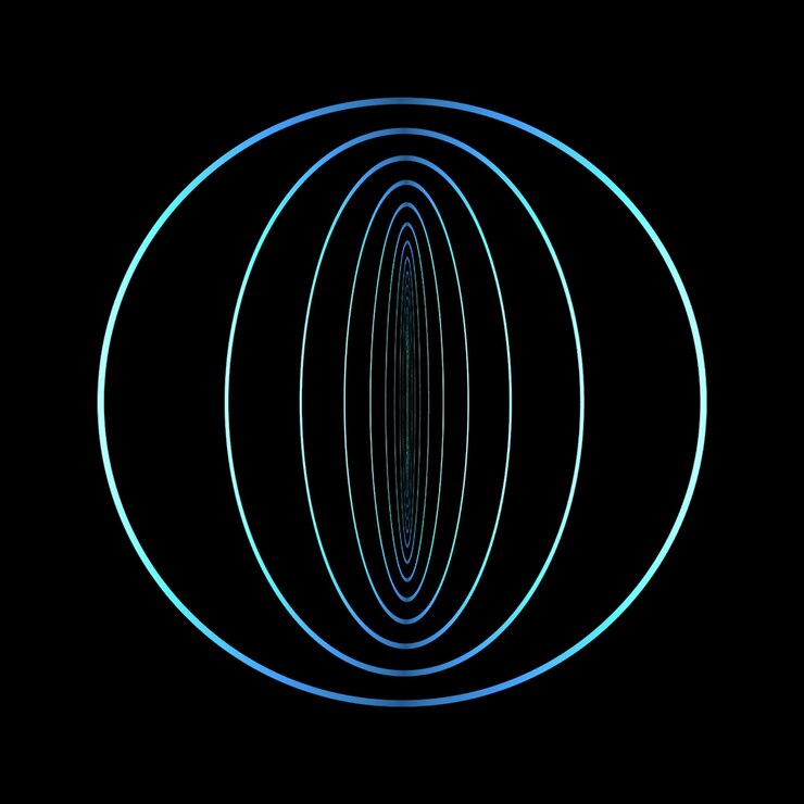 PSD concentric ellipses illusion