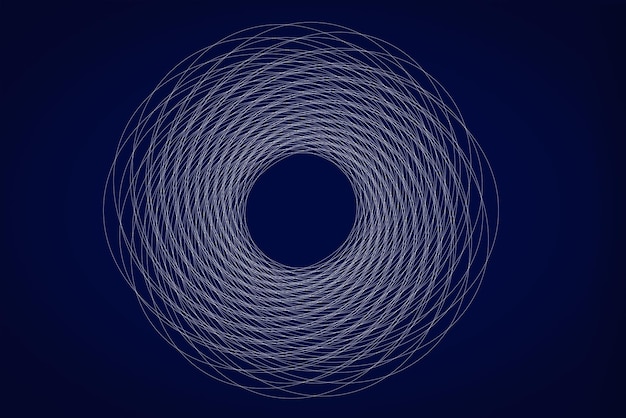 Concentric white circles compressing toward the center creating a tunnel or vortex effect White on