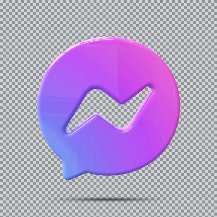 PSD концепция 3d icon messenge