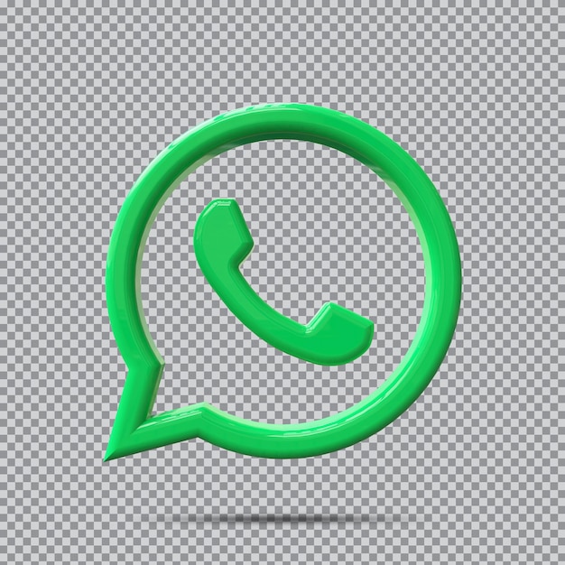 Concept 3D-pictogram WhatsApp