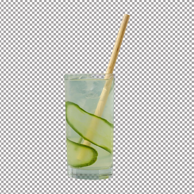 PSD concept of fresh summer drink brine cocktail