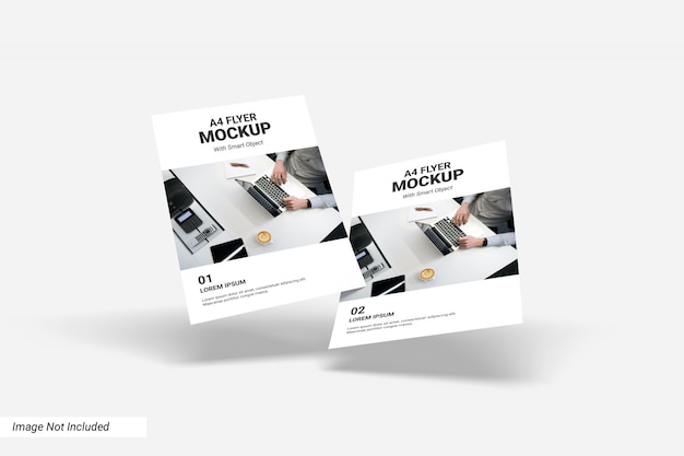 Concept van business flyer mockup