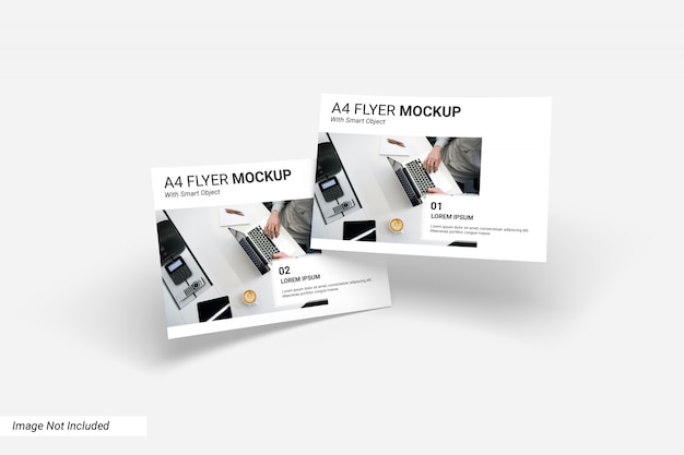 Concept van business flyer mockup