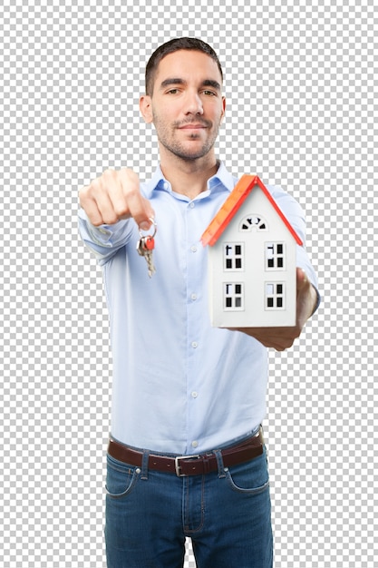 PSD concept van het kopen van een nieuw huis