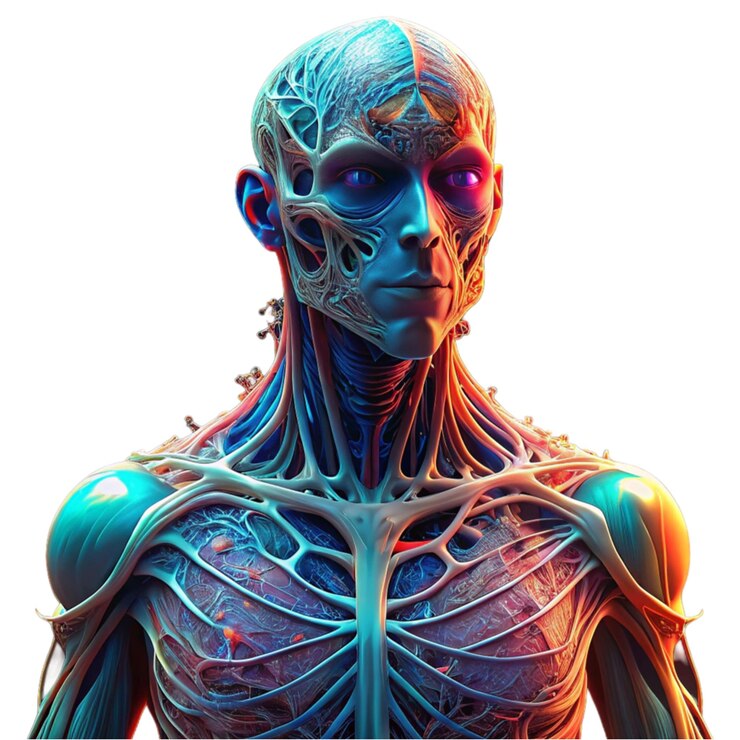 PSD conceptual medical illustration isolated created