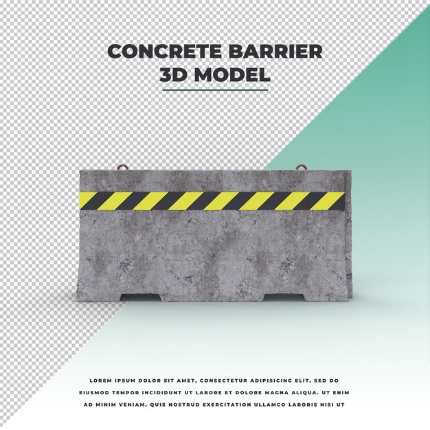 PSD concrete barrier