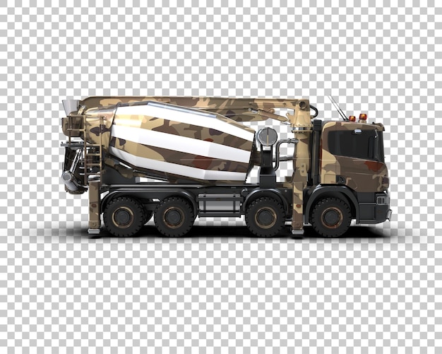 Concrete mixer isolated on background 3d rendering illustration