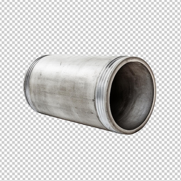 PSD concrete pipe isolated on transparent background