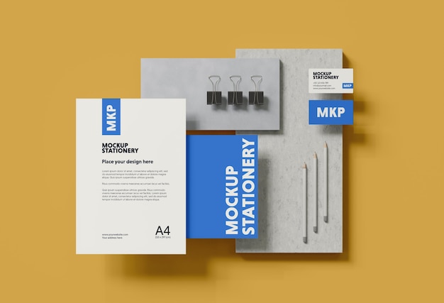 PSD concrete stationery levitation mockup