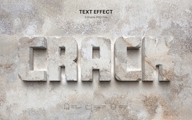 Concrete text effect