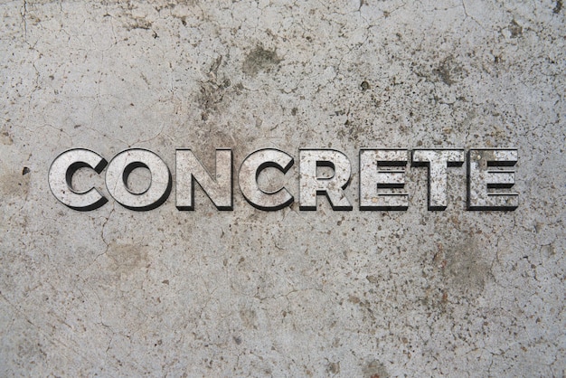 コンクリート・テキスト・エフェクト (Concrete Text Effect)