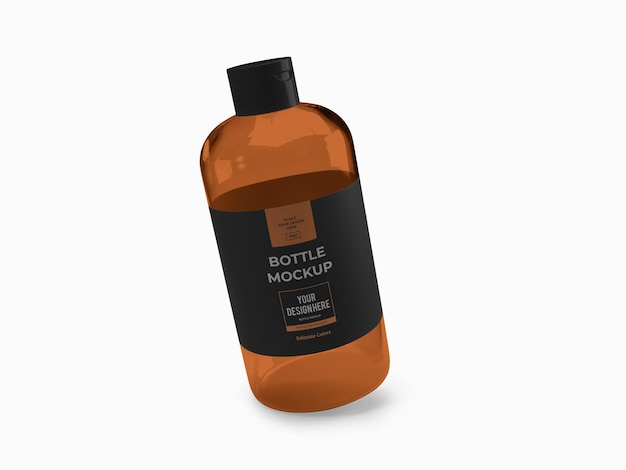 Conditioner shower bottle mockup template