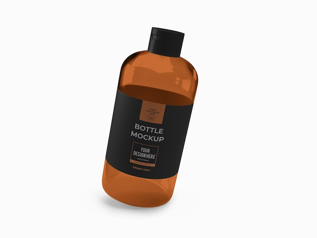 Conditioner shower bottle mockup template