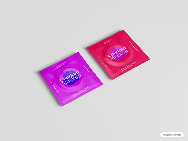 PSD condom package mockup