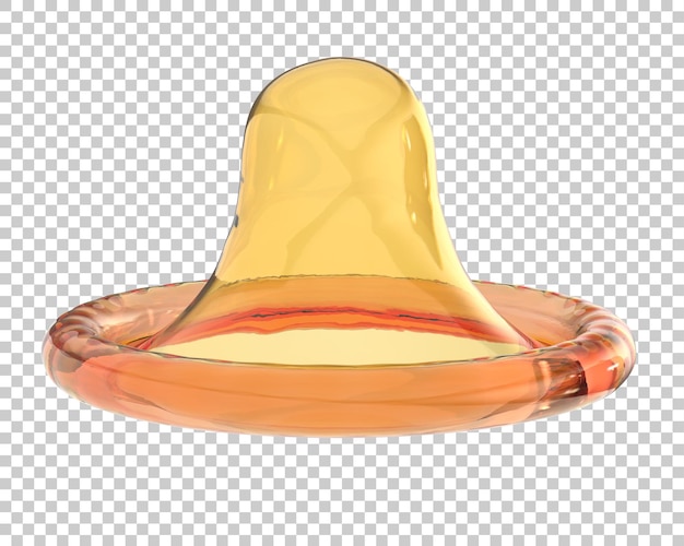 Condom on transparent background 3d rendering illustration