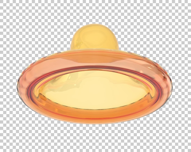 Condom on transparent background 3d rendering illustration